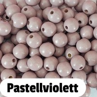 Holzperlen 10mm pastellviolett